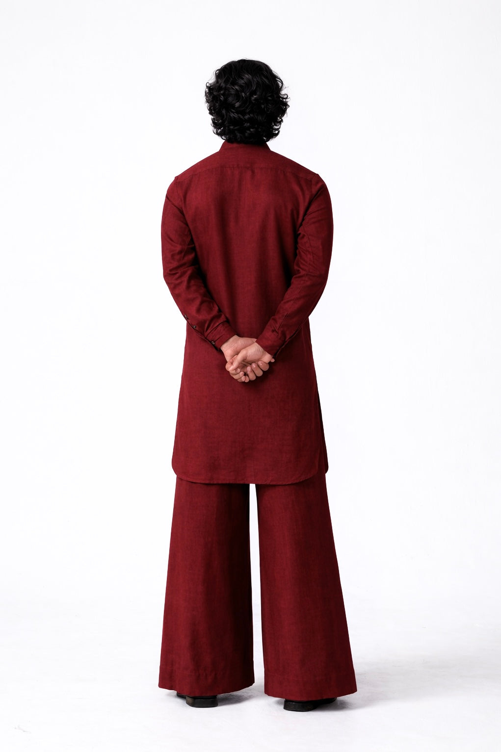 SHAHIBIND LINEN MEN'S LONG KURTA SET