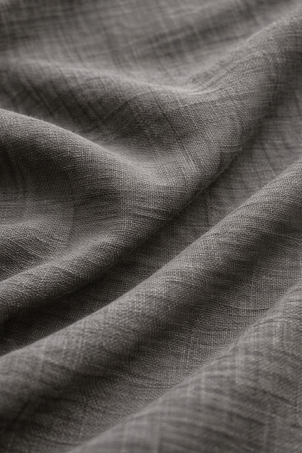 Steel Grey Linen Pants for Men