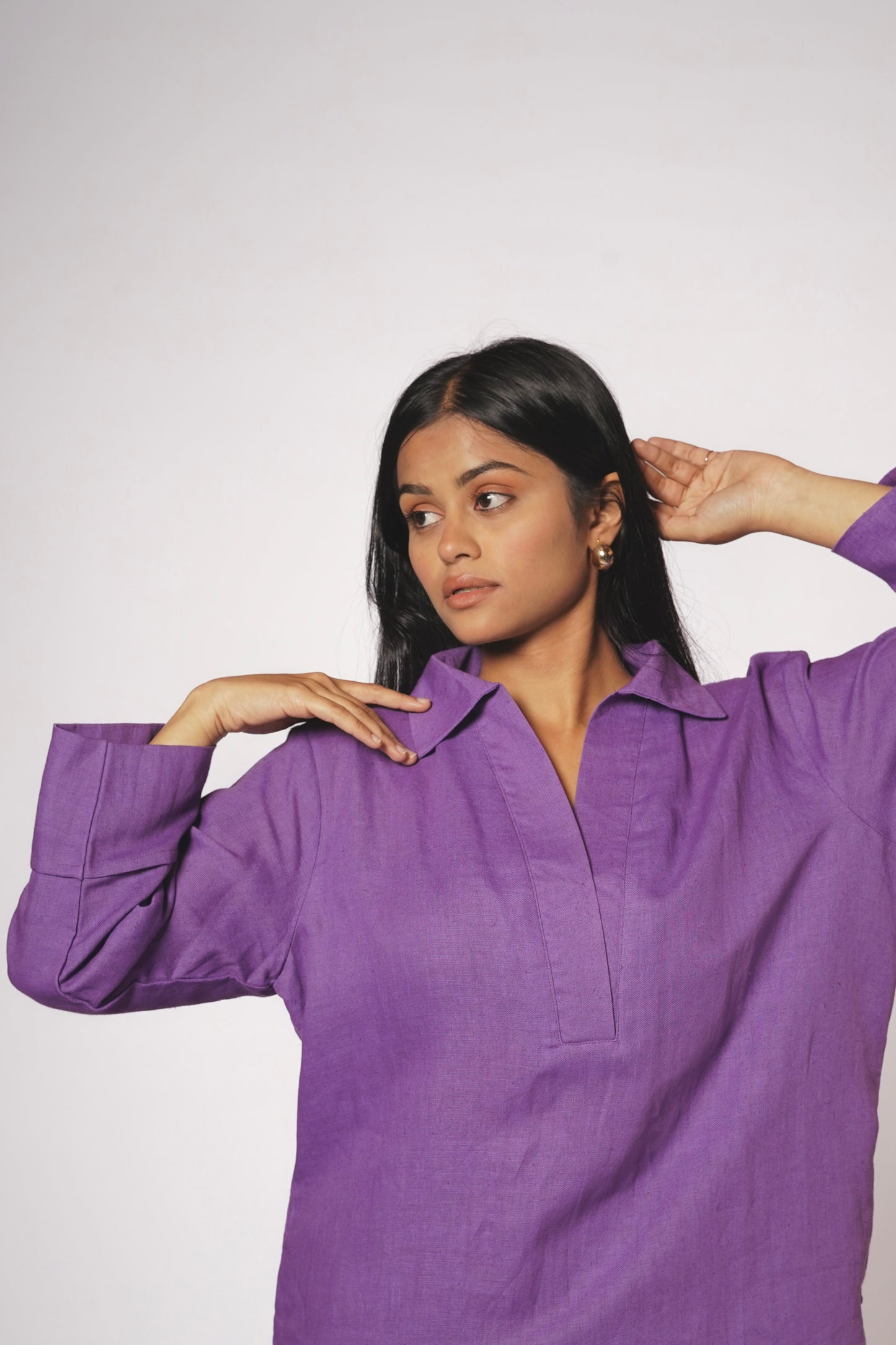 JAMUNI LINEN KURTA SET