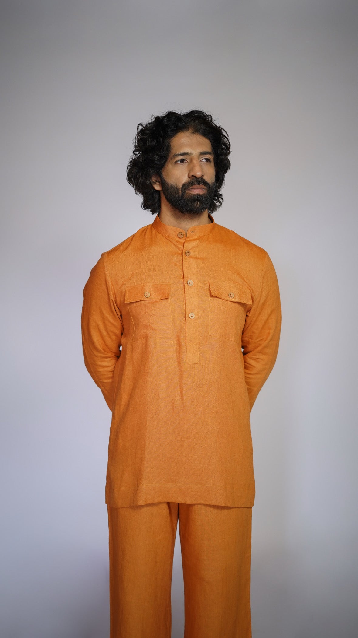 RAJTIMA LINEN MEN'S KURTA SET