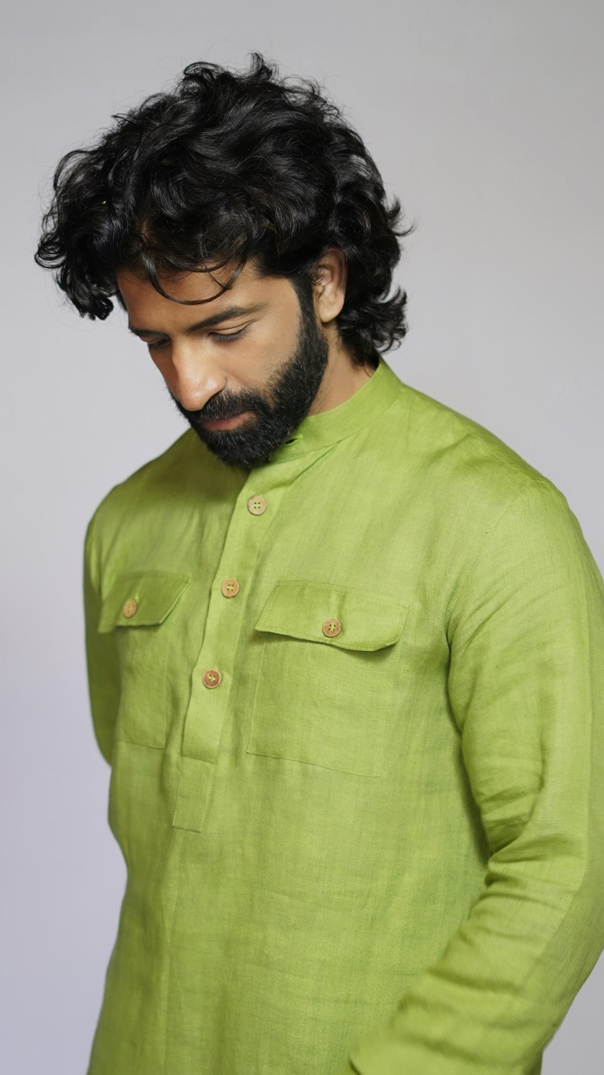KADAMB LINEN MEN'S KURTA SET