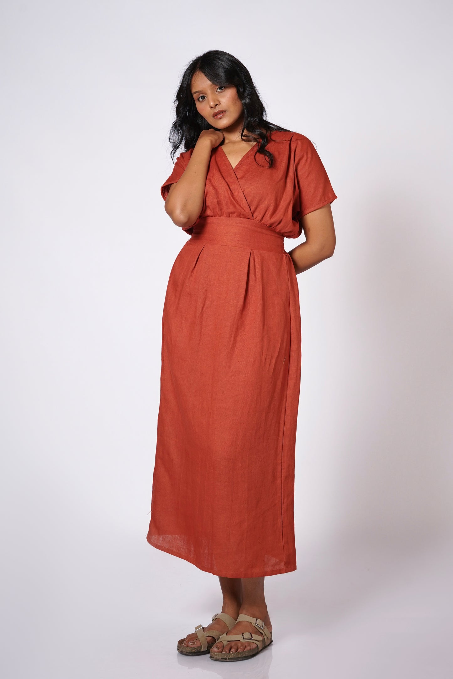 SHAHMAI LINEN DRESS