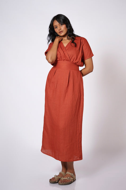 SHAHMAI LINEN DRESS