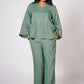 SADABAR SAGE GREEN LINEN SET
