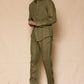Olive Green Men's Linen Co-ord set