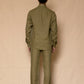 Olive Green Linen Pants for Men