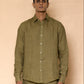 Olive Green Men's Linen Co-ord set