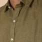 Olive Green Men's Linen Co-ord set