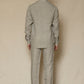 Ash Grey Men's Linen Chinese Collar Shirt