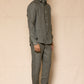 Steel Grey Men's Linen Co-ord set