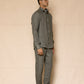 Steel Grey Linen Pants for Men
