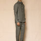 Steel Grey Men's Linen Regular Collar Shirt