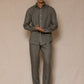 Steel Grey Men's Linen Regular Collar Shirt