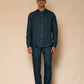 Indigo Linen Pants for Men