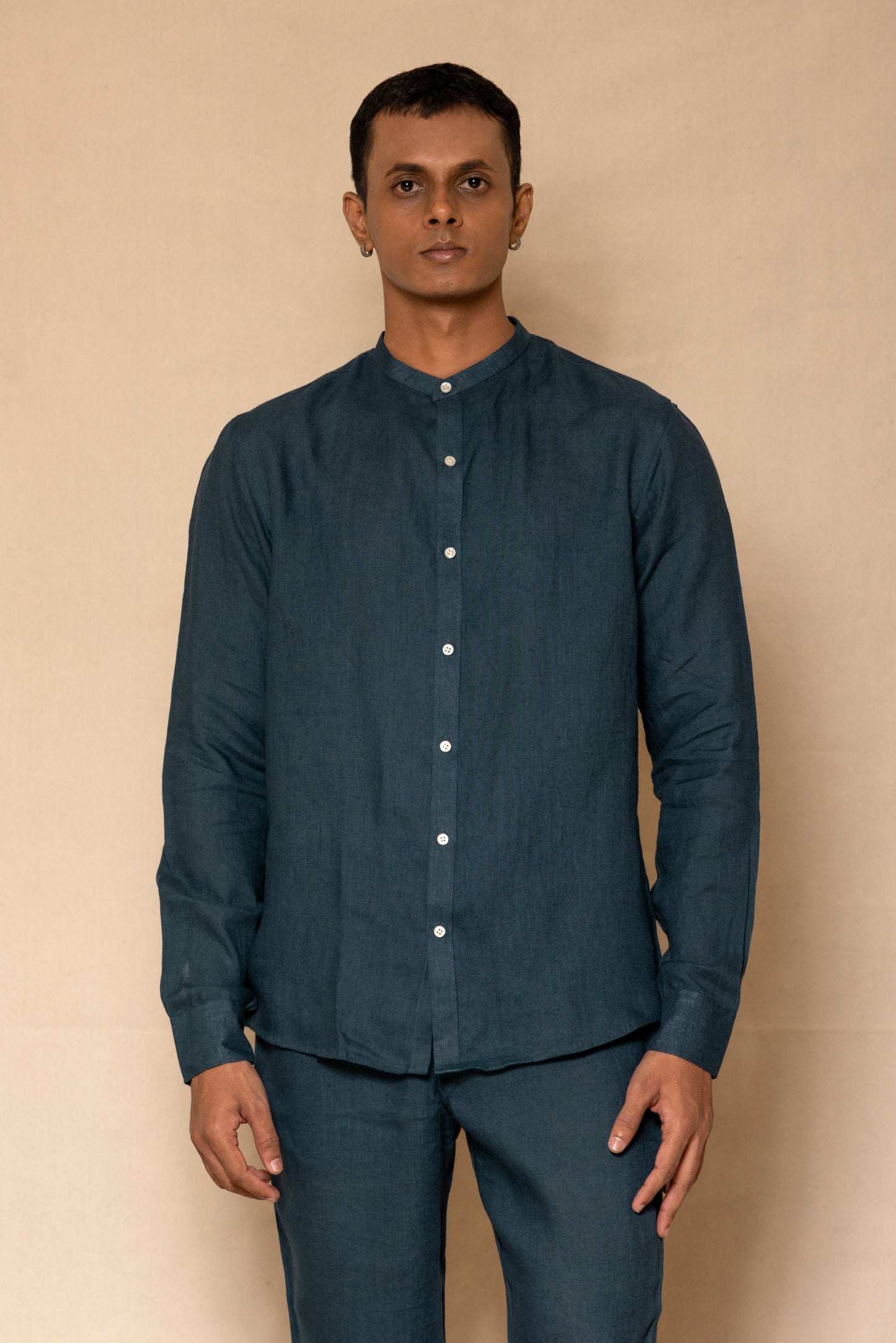 Indigo Men's Linen Co-ord Set