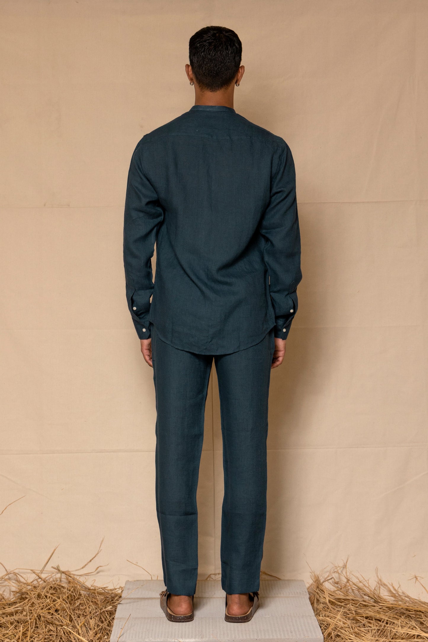 Indigo Men's Linen Co-ord Set