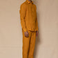 Mustard Men's Linen Co-ord Set
