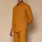 Mustard Men's Linen Co-ord Set