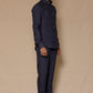 Navy Blue Men's Linen Co-ord Set