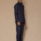 Navy Blue Linen Pants for Men