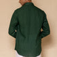 Alpine Green Men's Linen Regular Collar Shirt