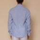 Sky Blue Men's Linen Regular Collar Shirt