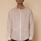 Off White Men's Linen Regular Collar Shirt