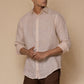Off White Men's Linen Regular Collar Shirt