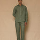 Sage Green Linen Pants for Men