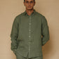 Sage Green Men's Linen Co-ord set