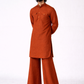 SHAHMAI LINEN MEN'S LONG KURTA SET