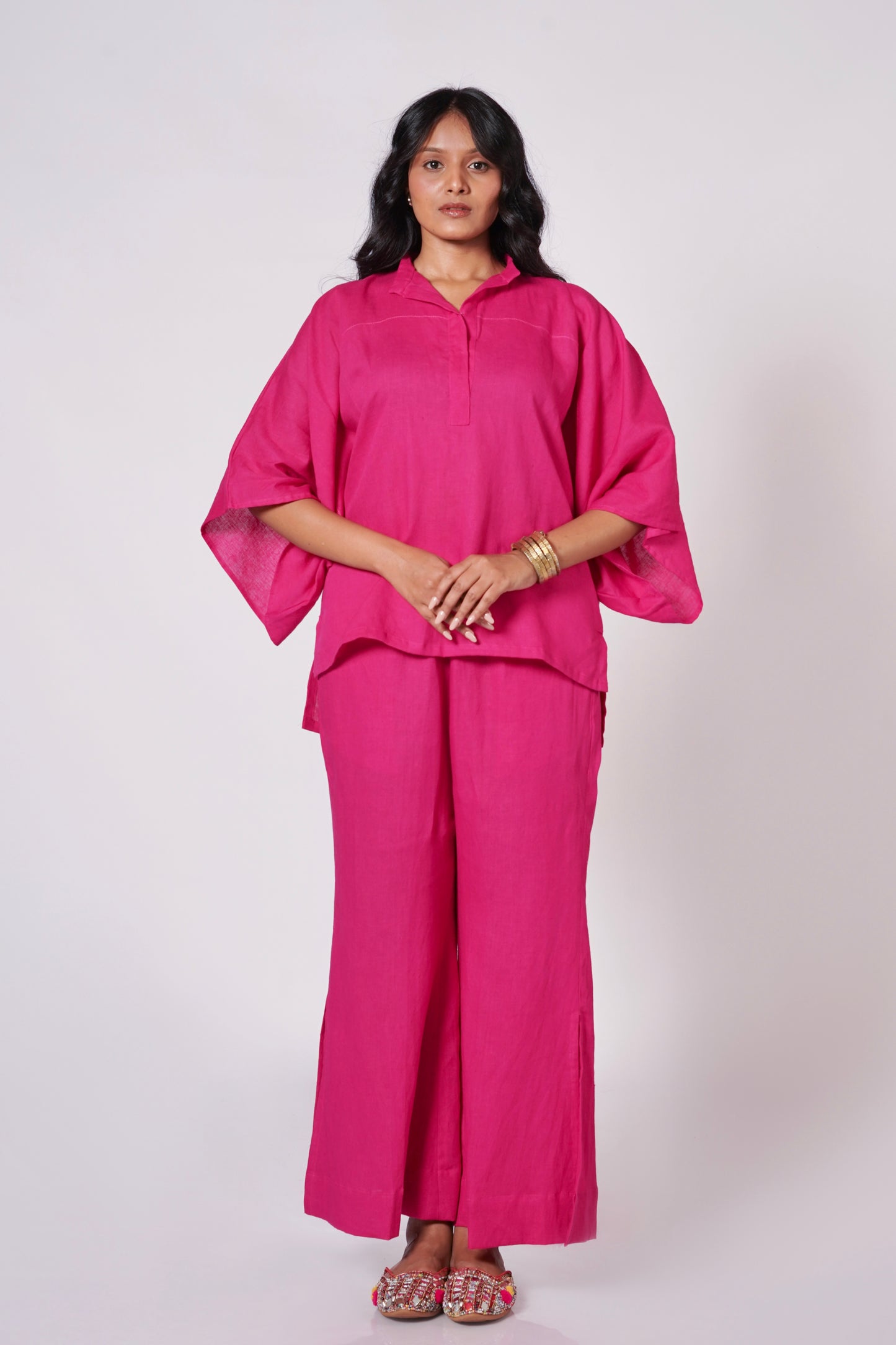 FARAH LINEN KAFTAN SET