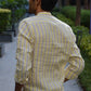 Tidal Treasure - Yellow Striped Linen Shirt