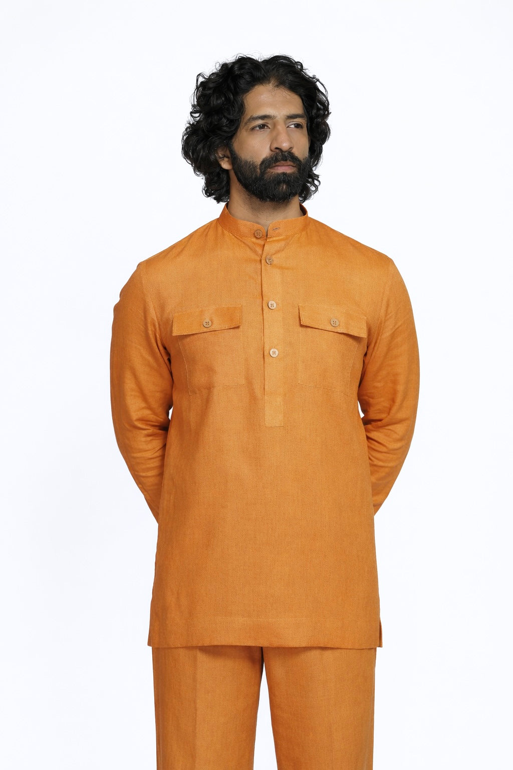 RAJTIMA LINEN MEN'S KURTA SET