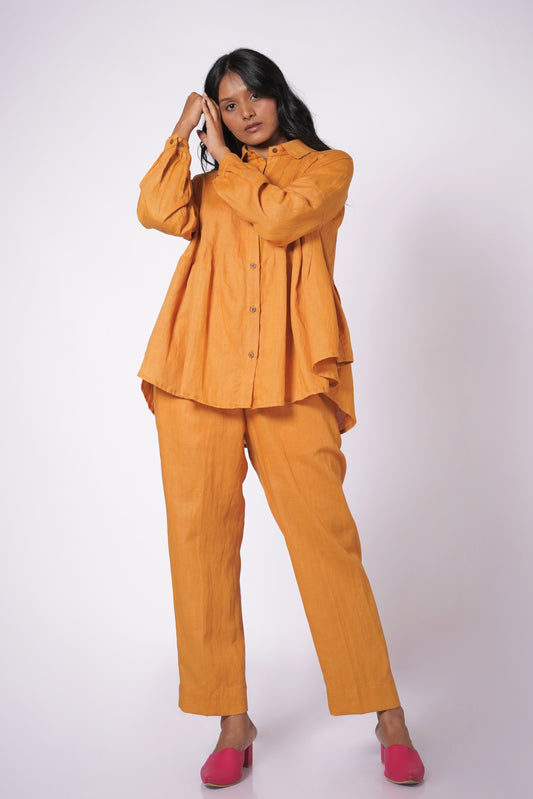 SARSON LINEN SHIRT SET