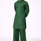 SAAGVAN LINEN MEN'S LONG KURTA SET