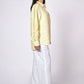 SUNSHINE YELLOW LINEN SHIRT WITH SATIN DETAILING