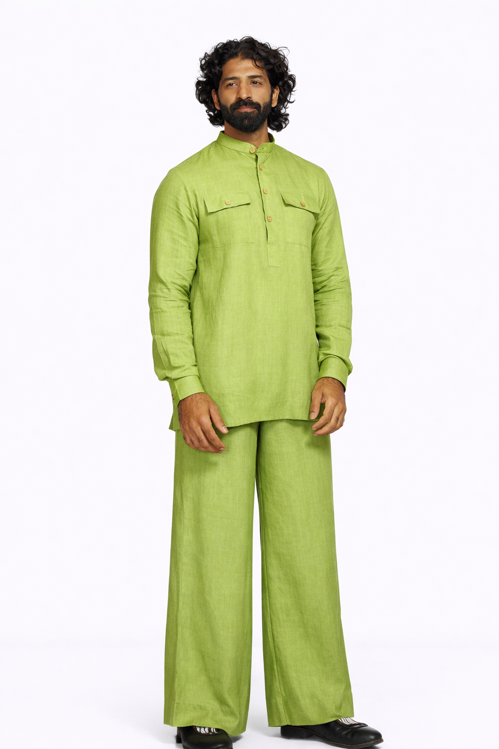 KADAMB LINEN MEN'S KURTA SET