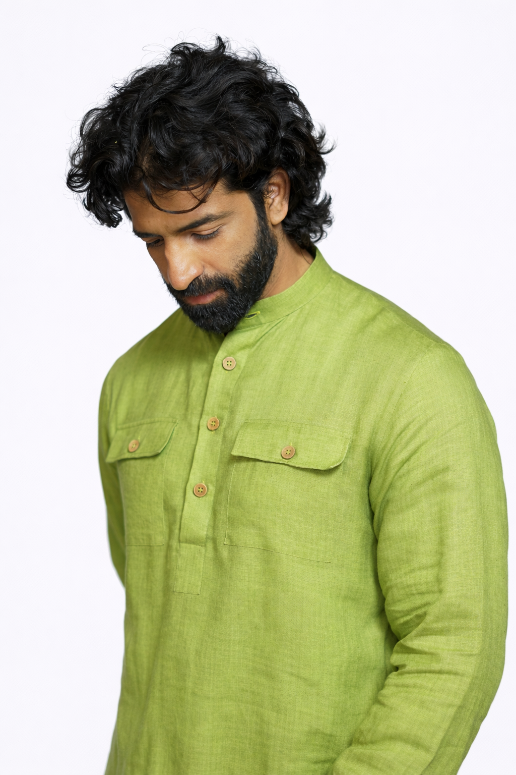 KADAMB LINEN MEN'S KURTA SET