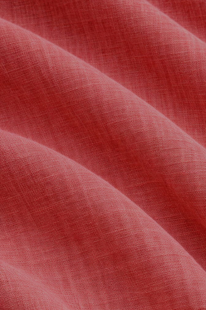 Burnt Rose Linen Set – Half Sleeves Shirt & Pants