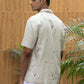 BLOOMSCAPE - EMBROIDERED PURE LINEN SHIRT MEN