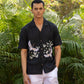 WHISPERING WINGS - EMBROIDERED PURE LINEN SHIRT MEN