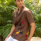 ECHOES OF THE WILD - EMBROIDERED PURE LINEN SHIRT MEN