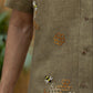 HONEYCOMB AFFAIR- EMBROIDERED PURE LINEN SHIRT MEN