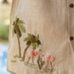 FLAMINGO BAY - EMBROIDERED PURE LINEN SHIRT MEN