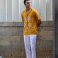 SUNFLOWER CHAPTER - EMBROIDERED PURE LINEN SHIRT MEN
