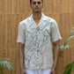 BOUGAINVILLEA BLISS - EMBROIDERED PURE LINEN SHIRT MEN