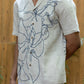 BOUGAINVILLEA BLISS - EMBROIDERED PURE LINEN SHIRT MEN
