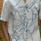 BOUGAINVILLEA BLISS - EMBROIDERED PURE LINEN SHIRT MEN