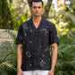 EMBROIDERED PURE LINEN SHIRT MEN